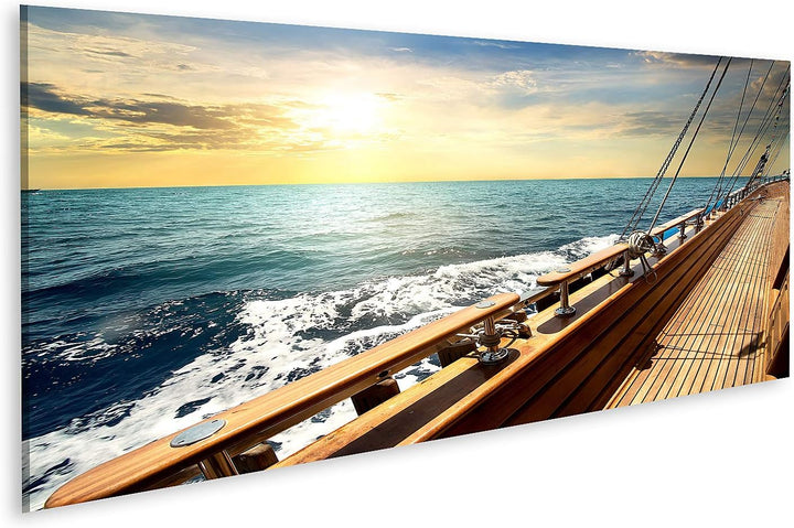 islandburner Bild auf Leinwand Segelboot Im Roten Meer Bei Sonnenuntergang Bilder Wandbilder Poster