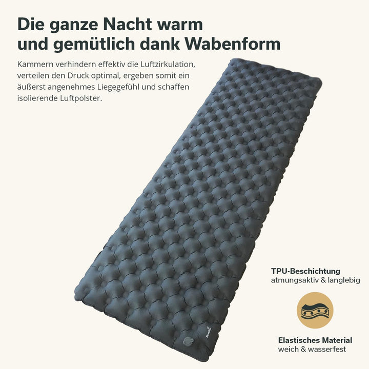 Skandika Isomatte Elite/Exclusive Air Single/Double | aufblasbare Matratze, kleines Packmass, leistu
