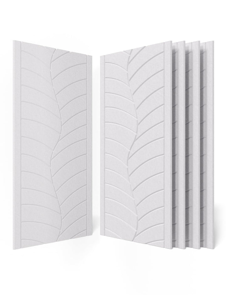 Gross Akustikplatten Selbstklebend 120x60x0,9cm – 4 Stück Akustik Weisse Schallabsorber Panels mit B