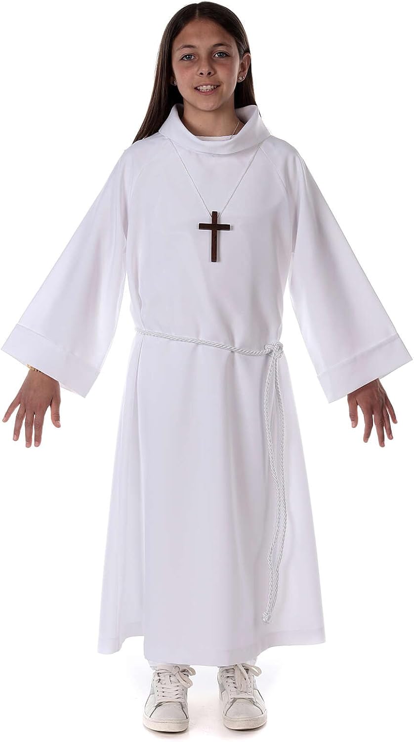 Holyart Erstkommunionalbe Weiss 105 cm (41.5 inc.), 105 cm (41.5 inc.)