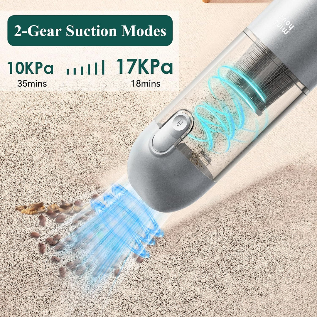 Minthouz Handstaubsauger Auto Staubsauger kabellos 17000Pa, 3-in-1 Autostaubsauger Schnurlos Wiedera