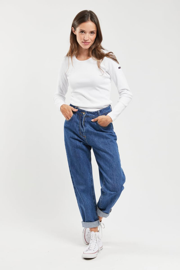 Armor Lux Damen Annaïg Pullover, weiss, 36