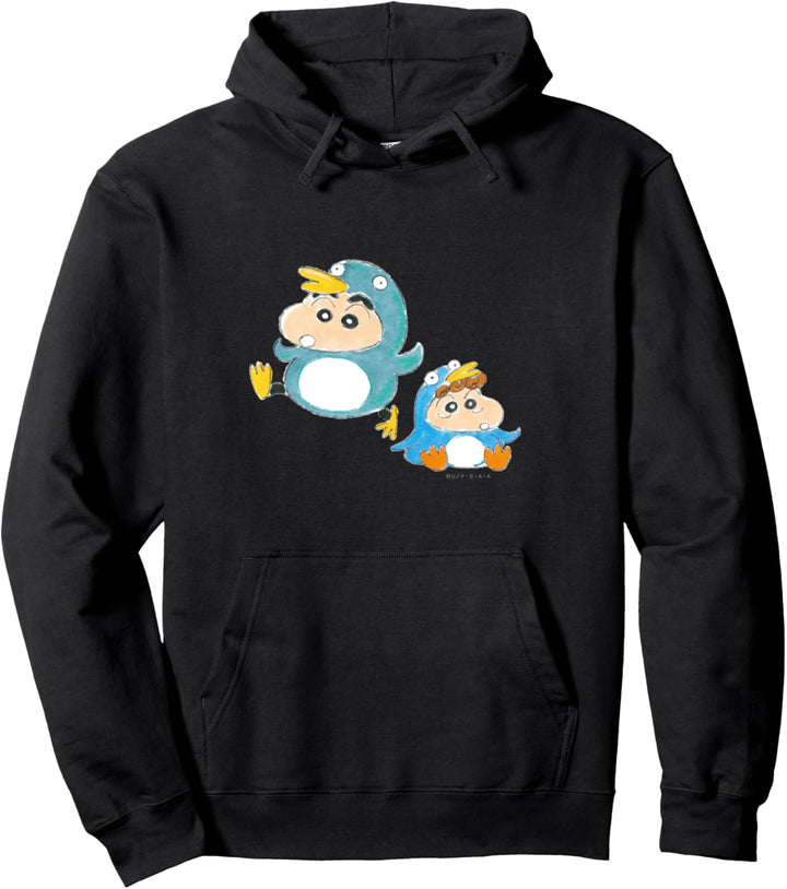 Crayon Shin-chan Penguins Shin-chan & Himawari Pullover Hoodie