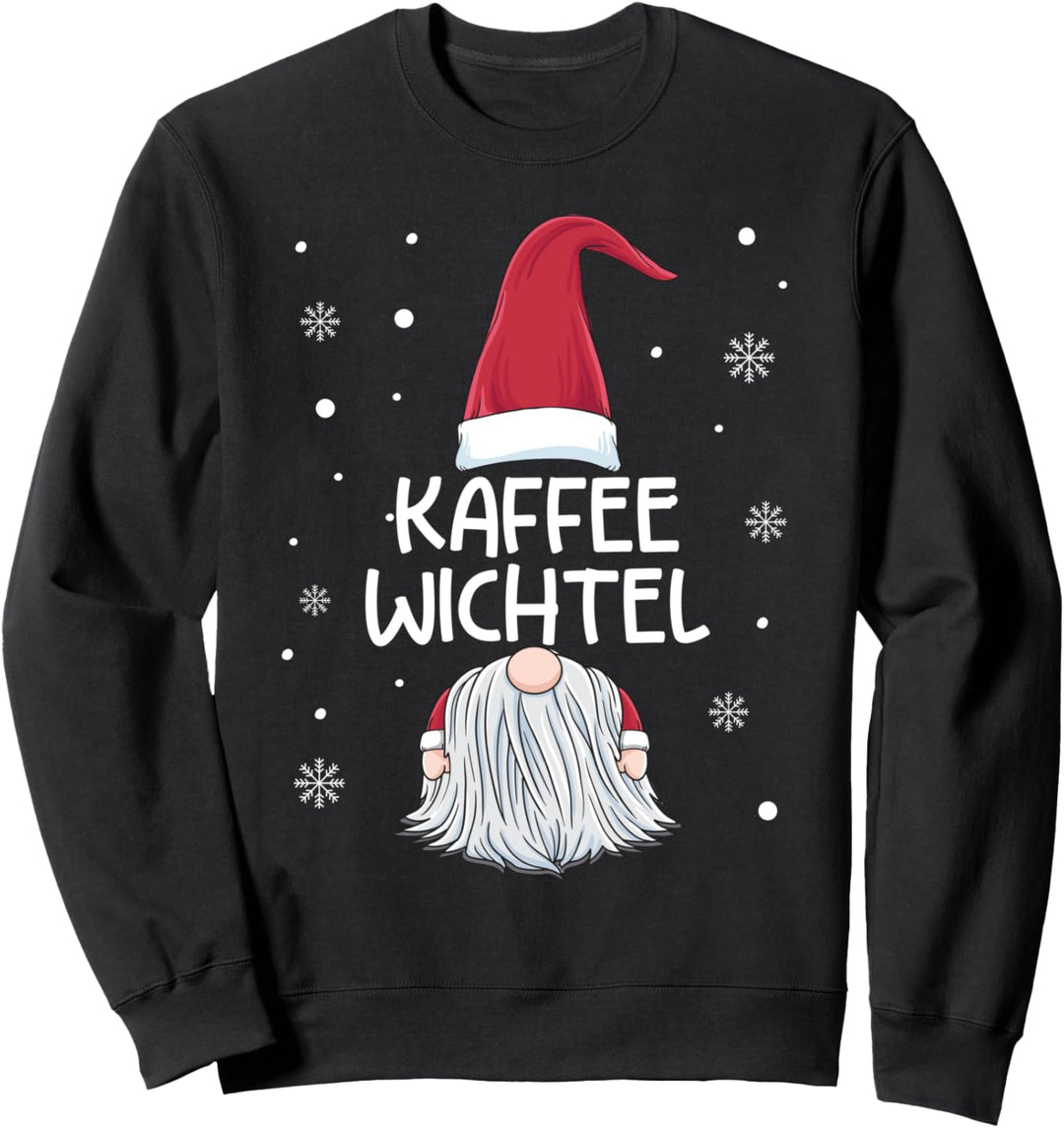 Kaffee Wichtel Partnerlook Familien Outfit Weihnachten Sweatshirt