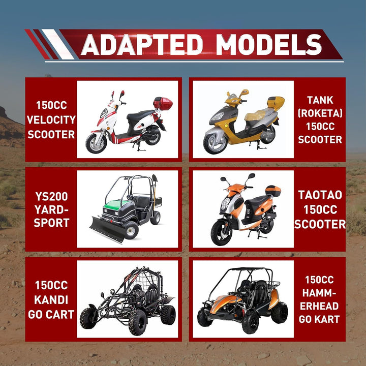 WOOSTAR Komplette Variatorrollen Baugruppe Ersatz für 4 Takt GY6 125ccm 150ccm Roller Go Kart 152QMI