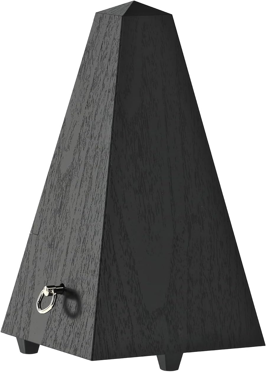 Wittner Metronom 845161 Kunststoffgehäuse ohne Glocke Taktell Pyramidenform schwarz schwarz Single,