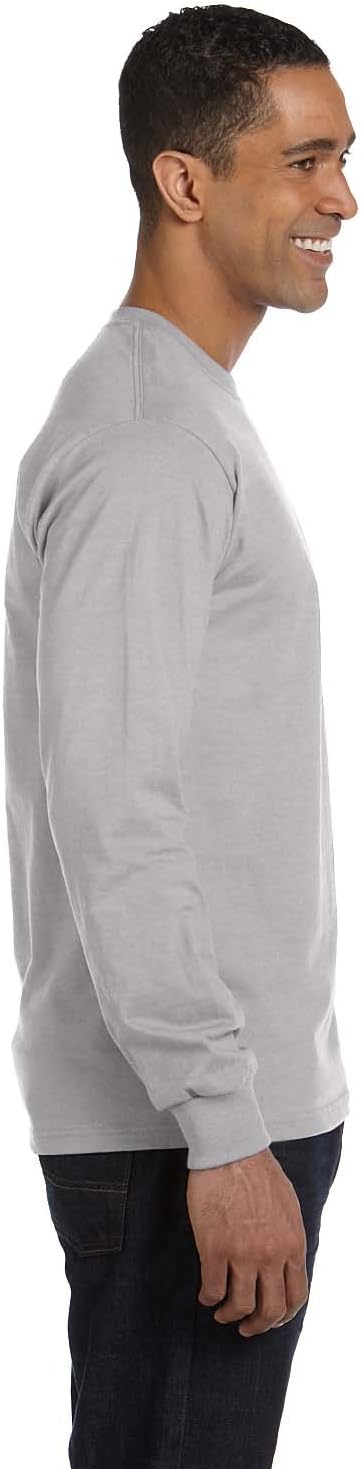 HN 5.2 OZ COMFORTSOFT L / S TEE (HELLER STAHL) (M)