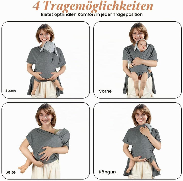 AUYAO Tragetuch Baby Neugeborene Babytrage Kleinkind Baby-Tragehilfe | Einfach Anzuziehen Mütter Vät