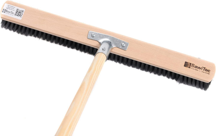 BawiTec Profi Saalbesen Grossraumbesen Kunsthaar-Borsten mit stabilem Stiel schwarz-weich (Breite 10