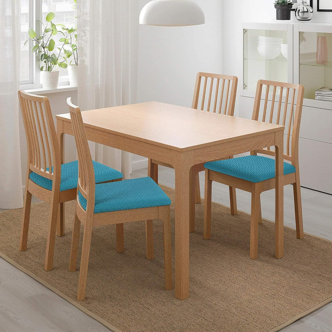 Homaxy Stuhlbezug Sitzfläche 6er Set, Stretch Bezug für Stühle Sitzbezüge für Esszimmerstühle Abwasc