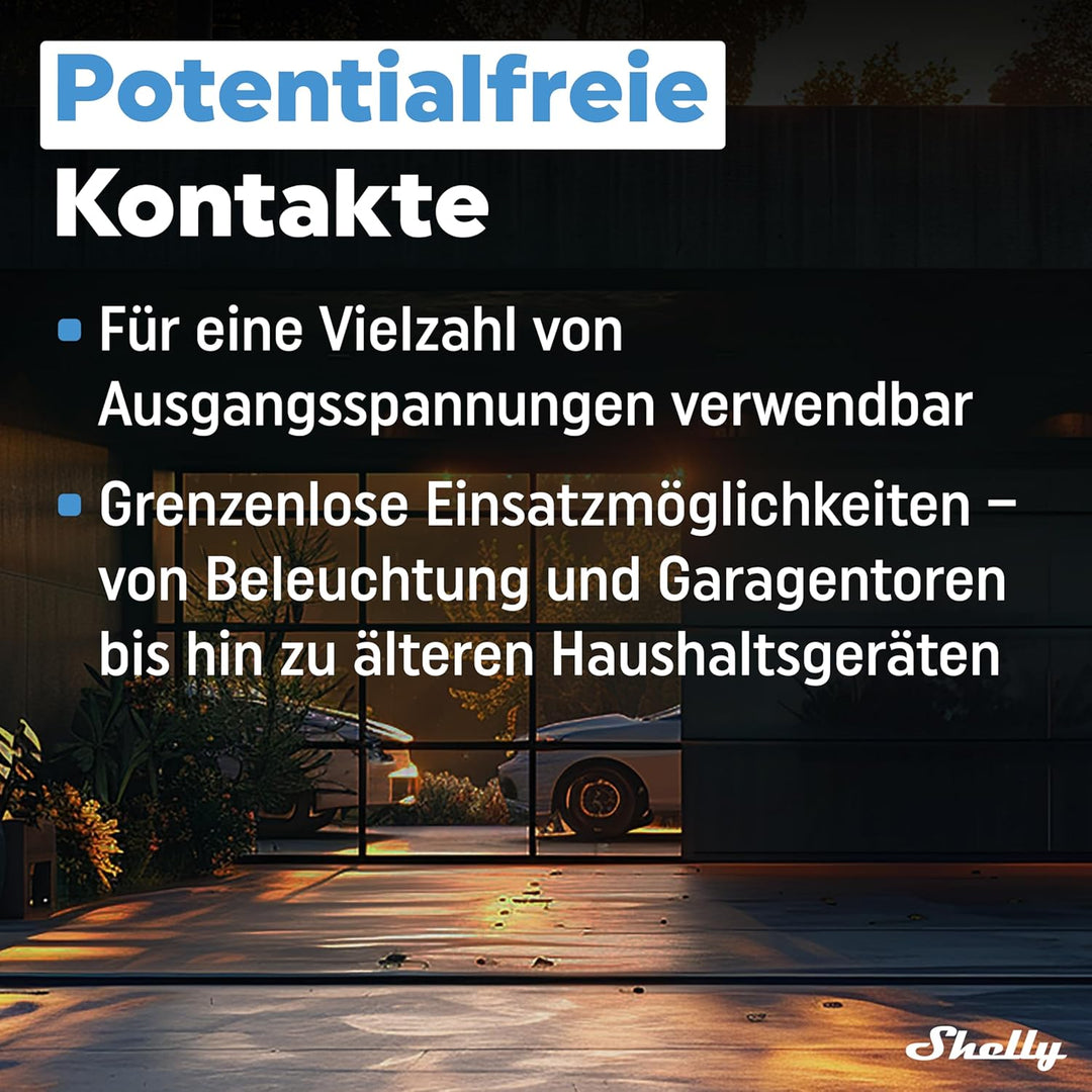 Shelly 1 Gen3-2 Pack | WLAN Smart-Schalter-Relais mit Trockenkontakt | Lichtschalter | Hausautomatio