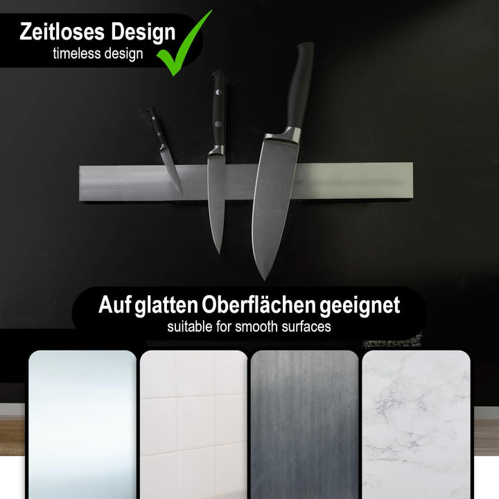 COM-FOUR® Messer Magnetleiste zur Wandmontage - Messerleiste magnetisch - Messerhalter für die Küche