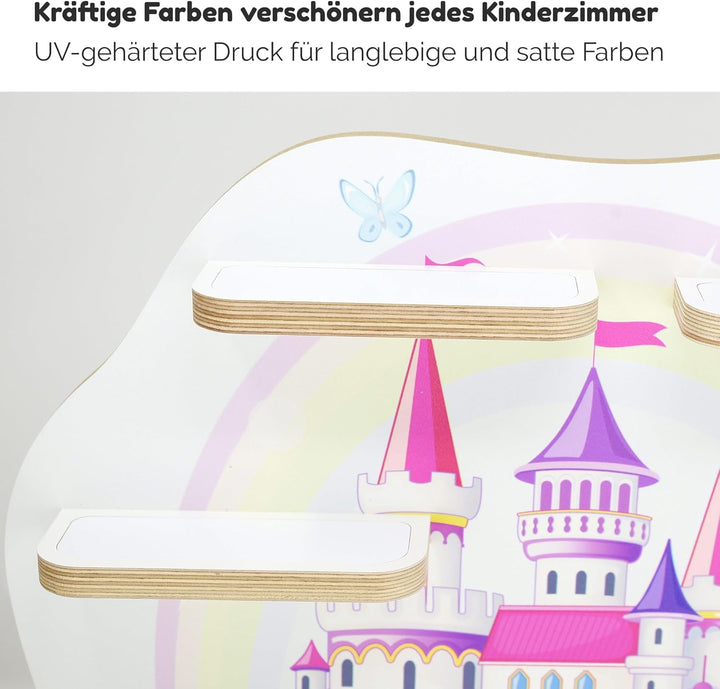 stadtecken Holzregal für Musikbox I passend für die Toniebox und ca. 35 Tonies I Perfekte Aufbewahru
