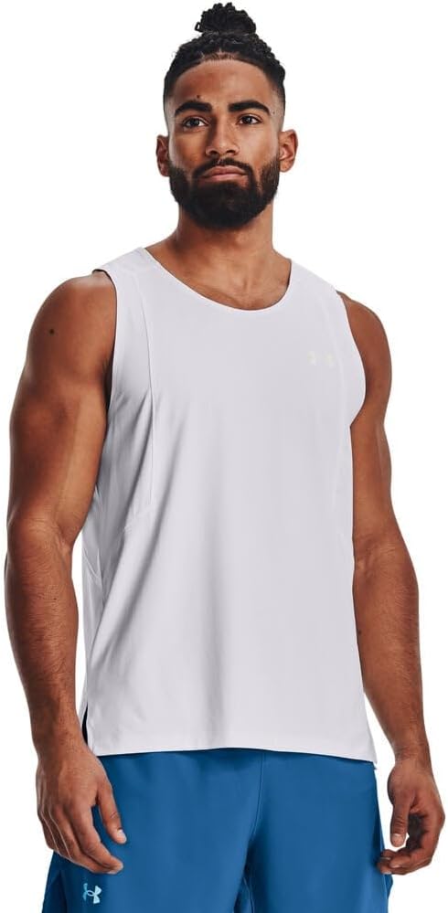 Under Armour Iso-Chill Run Laser Tanktop Herren XL Weiss, XL Weiss