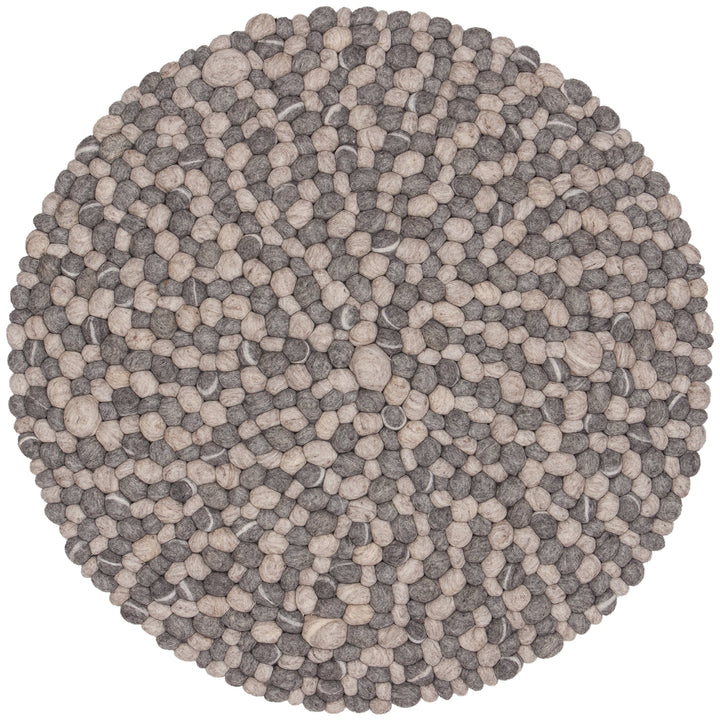 myfelt Filzkugelteppich Ernie - Ø 70 cm, ideal für Schlaf-, Wohn-, Kinderzimmer, Flur & Bad Skandina