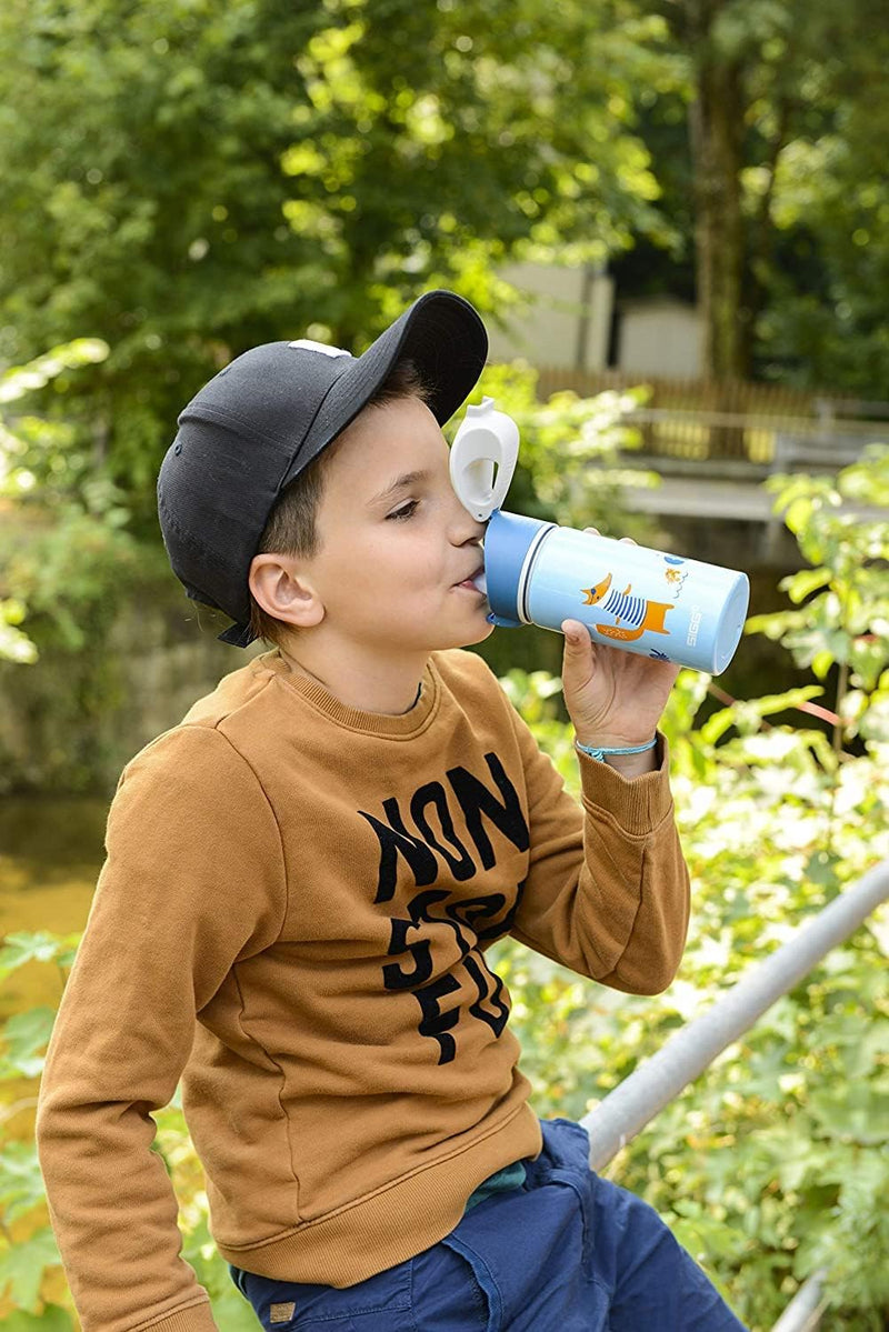 SIGG - Alu Trinkflasche Kinder - Miracle - Mit Trinkhalm - Auslaufsicher - Federleicht - BPA-frei -