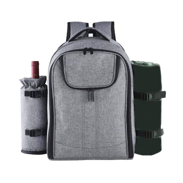 luckything Picknickrucksack 4 Personen Picknick Set Mit Isolierten Kühlfach Picknicktasche Multifunk