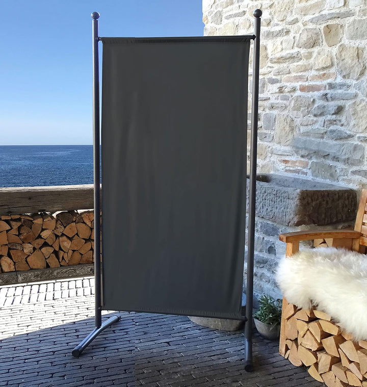 QUICK STAR Paravent 180 x 78 cm Stoff Raumteiler Klein Garten Stellwand Trennwand Balkon Sichtschutz