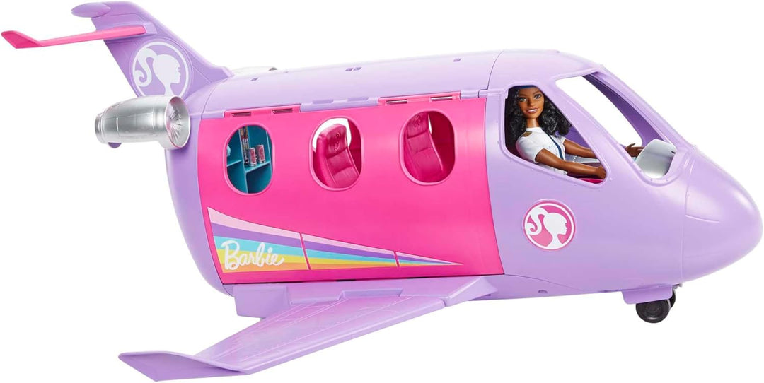 Barbie Flugzeug und Pilot Puppe, Life in The City Airplane Adventures, echte bewegliche Räder, Reise