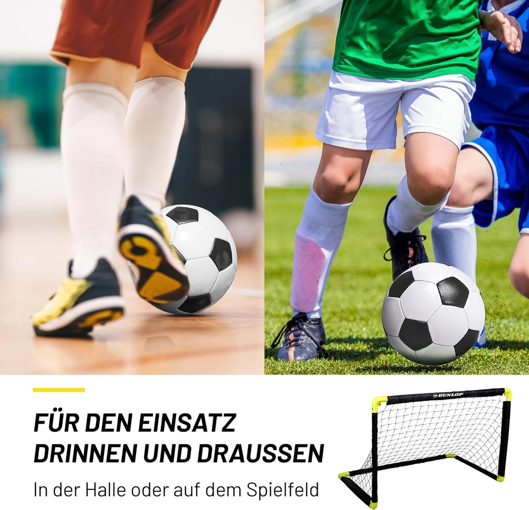 Dunlop Fussballtor - Fussballtor - Faltbares fussball Tor - Fussballtore für Garten Kinder - Fussbal
