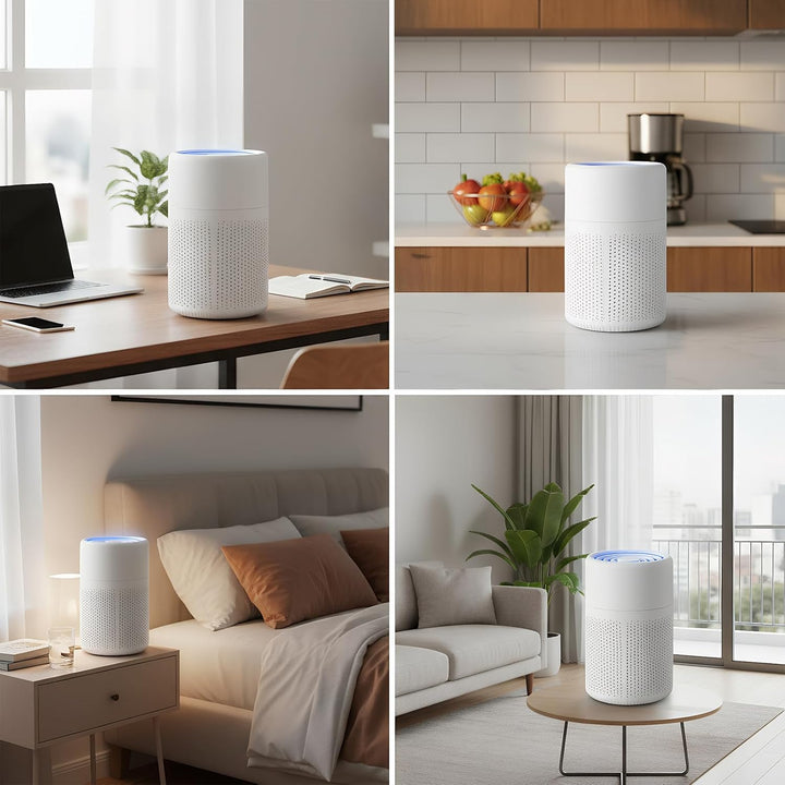 Air Purifier Schlafzimmer,Mini Luftreiniger für Zuhause und Büro,H13 HEPA Filter für Allergien,Staub