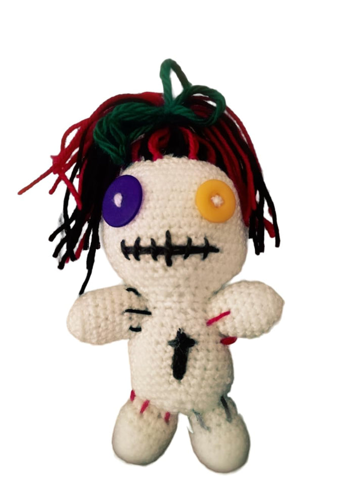 Handgefertigte Voodoo-Puppe „Lumi“ – Weisses Unikat 20cm – Handgemachte Charakterpuppe - Personalisi