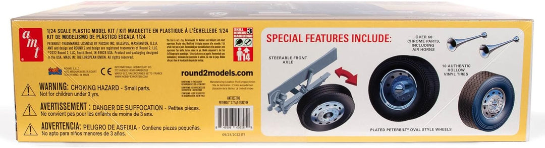 AMT AMT1337/08 1/24 Classic Peterbilt 377 A/E Modellbausatz, Mehrfarbig