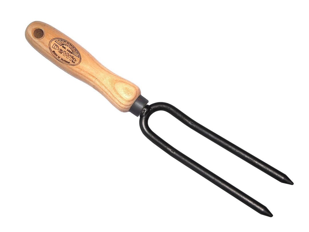 DEWIT 2 Zinken Jäten GABEL mit kurzer Griff