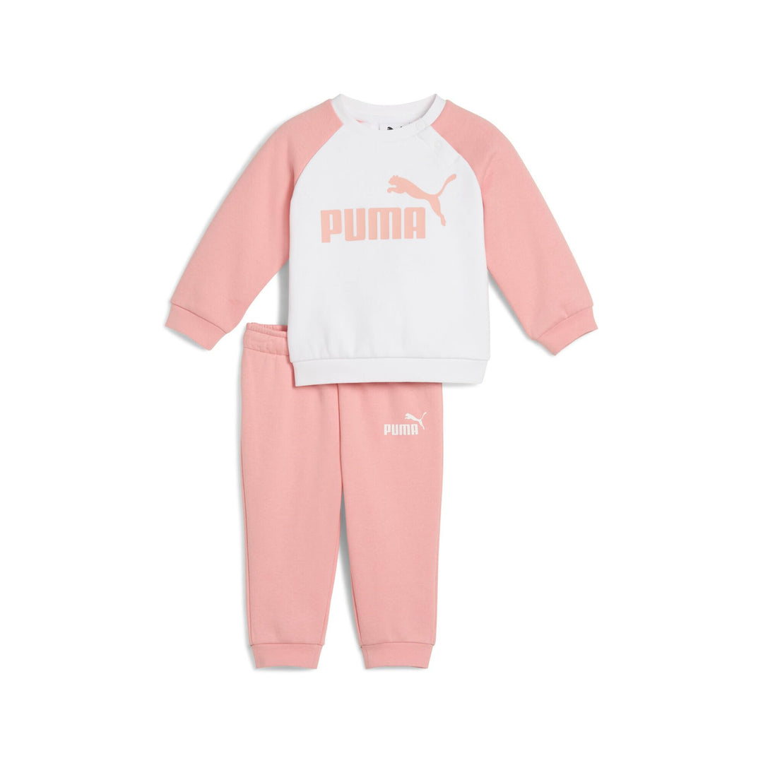 PUMA Unisex Baby Minicats Ess Raglan Crew Set Fl Inf Gestrickte Anzüge 74 Pink Fruit, 74 Pink Fruit