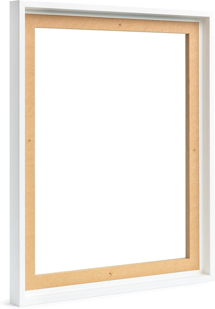 rahmengalerie24 Schattenfugenrahmen 50x80 cm weiss für Leinwand Bilderrahmen Keilrahmen für Leinwänd
