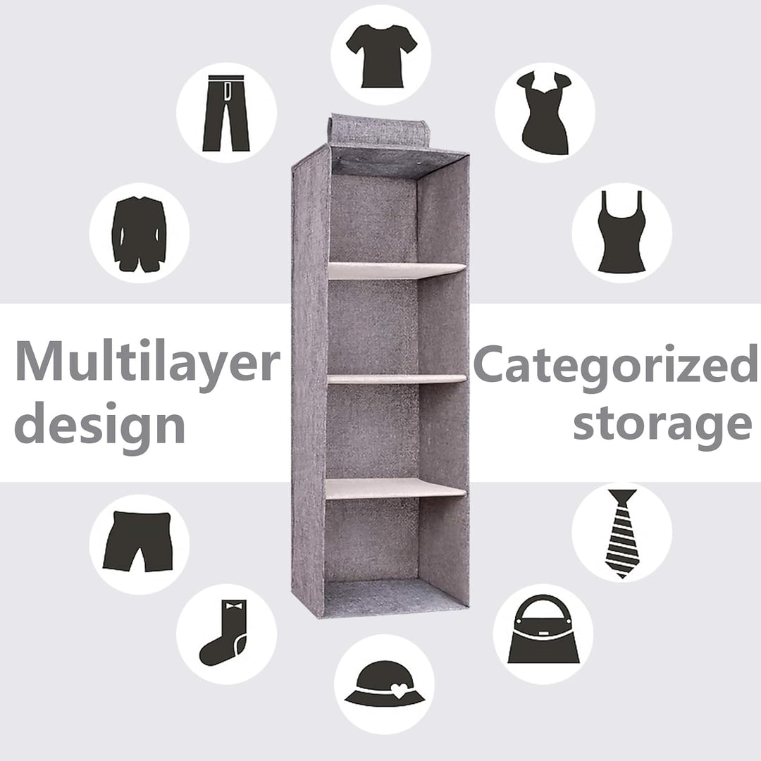 Hängeorganizer, Schrank-Organizer, Hängeregal, Hängeaufbewahrung, Faltbar Platzsparend, Hängeregal S
