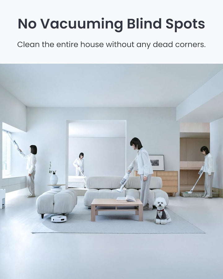 SwitchBot K10+ Pro Combo Robot Vacuum Con Dual Auto-Empty Dock per 70 giorni di pulizia, Aspirapolve