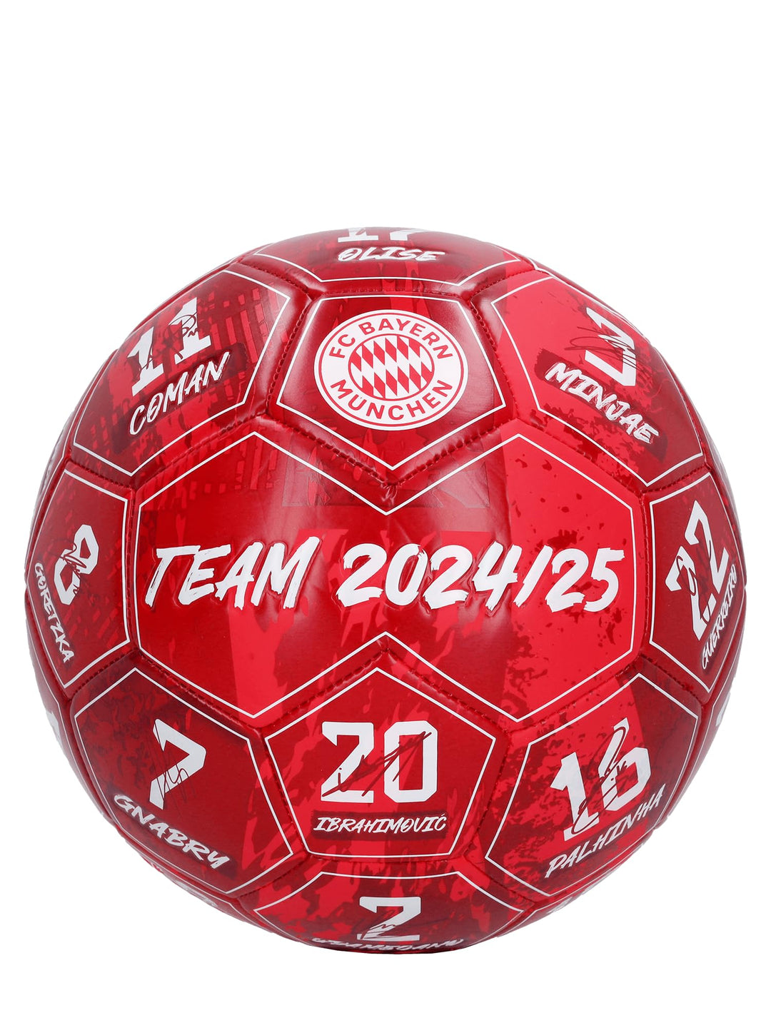 FC Bayern München | Ball | Fussball | Signature 2024-25 | Rot | Grösse 5