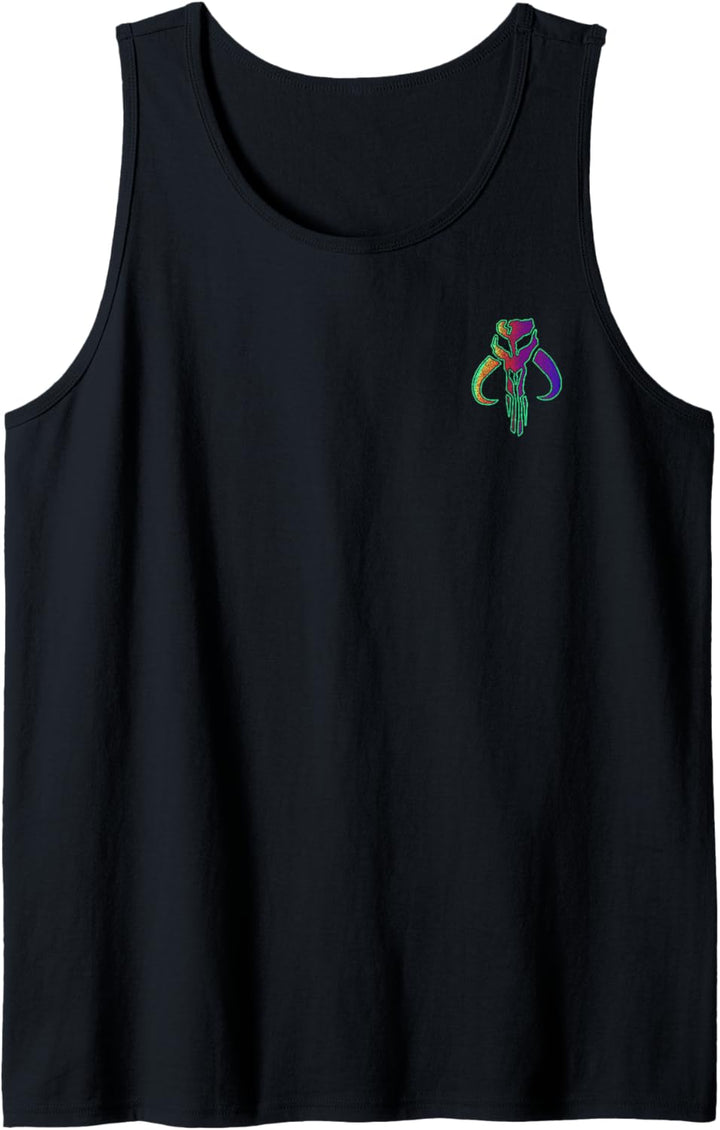Star Wars: The Mandalorian Neon Mandalorian Signet Emblem Tank Top