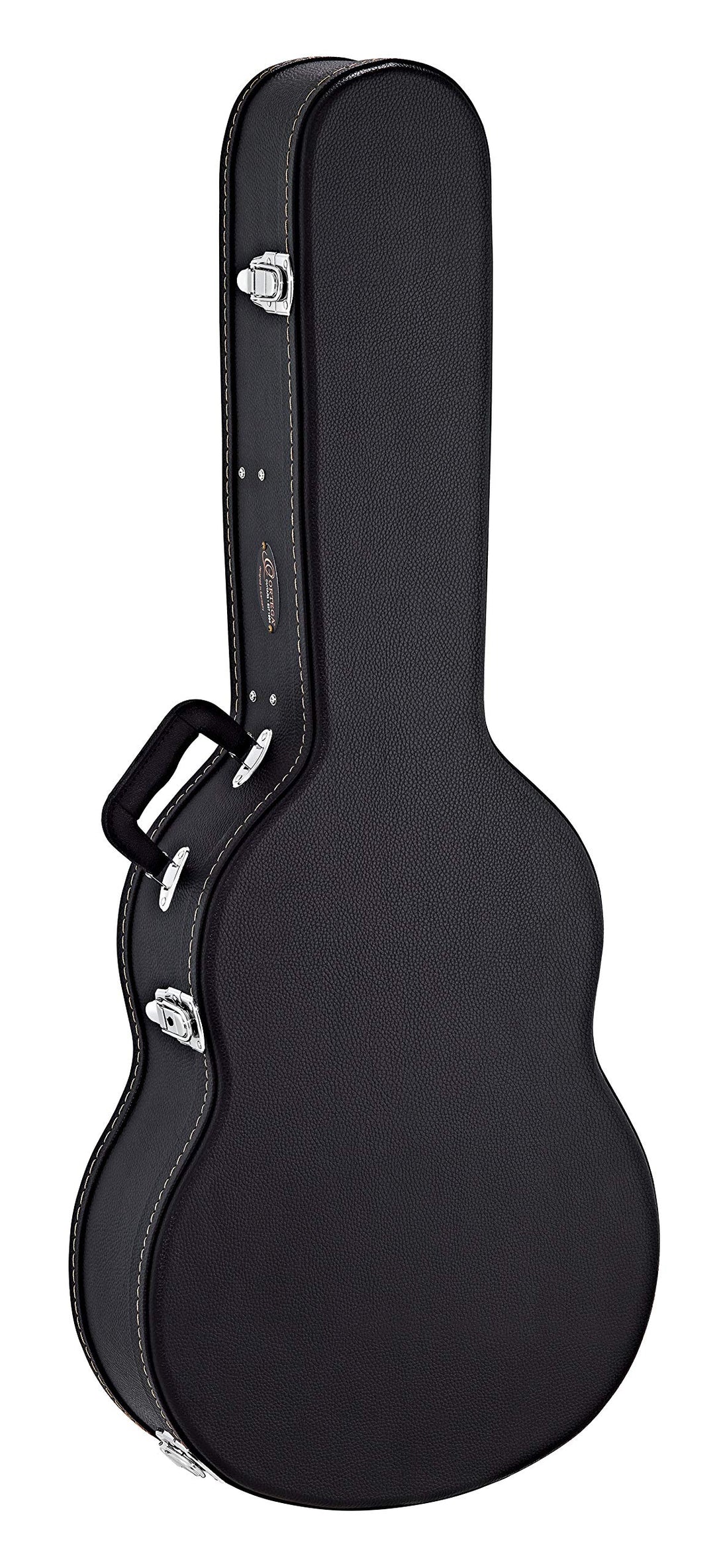 Ortega Guitars Koffer für Akustikgitarre - schwarz, Flat Top, Economy Series, Chrom Hardware, Dreadn