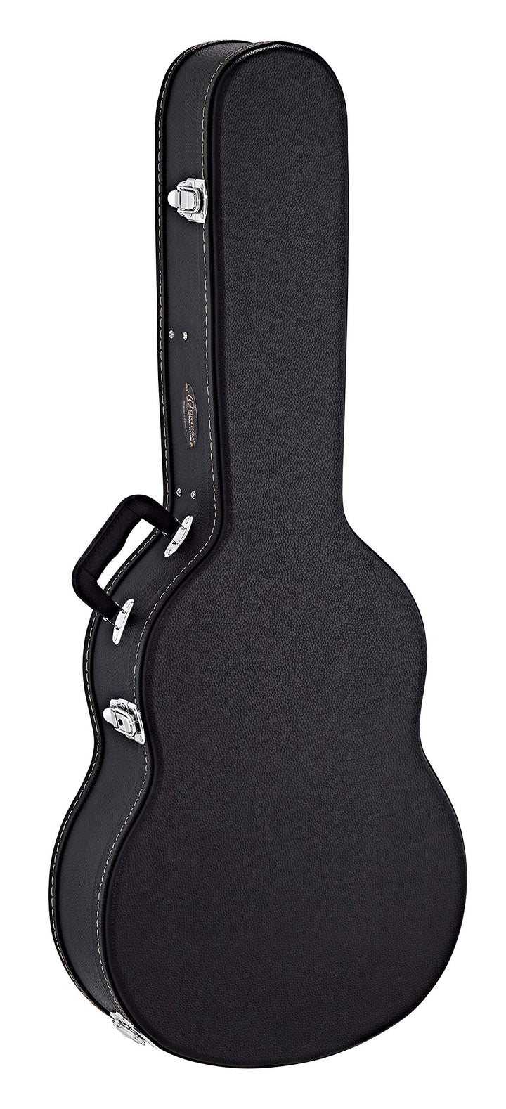 Ortega Guitars Koffer für Akustikgitarre - schwarz, Flat Top, Economy Series, Chrom Hardware, Dreadn