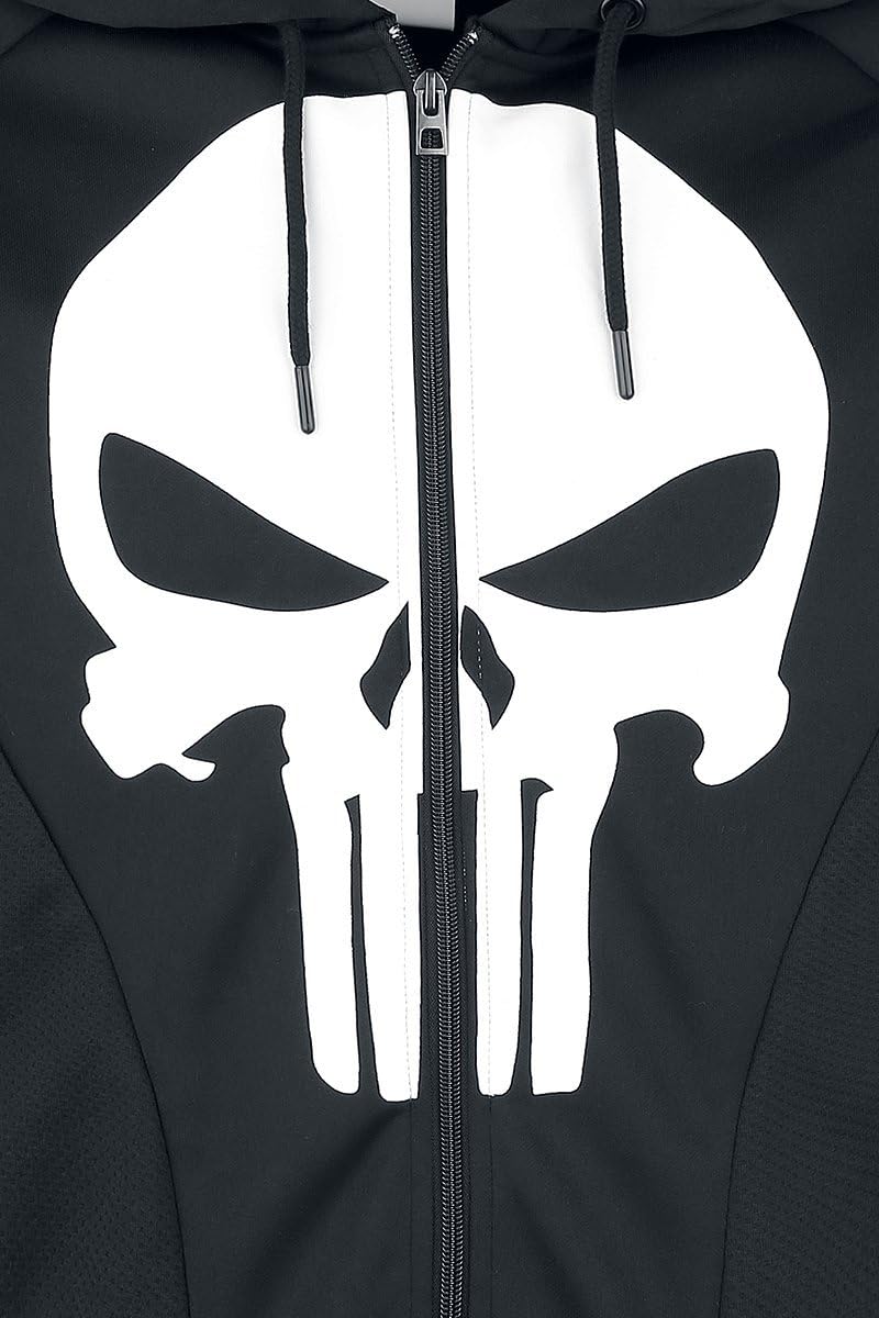 Punisher Kapuzen Jacke Skull Logo Marvel schwarz - S