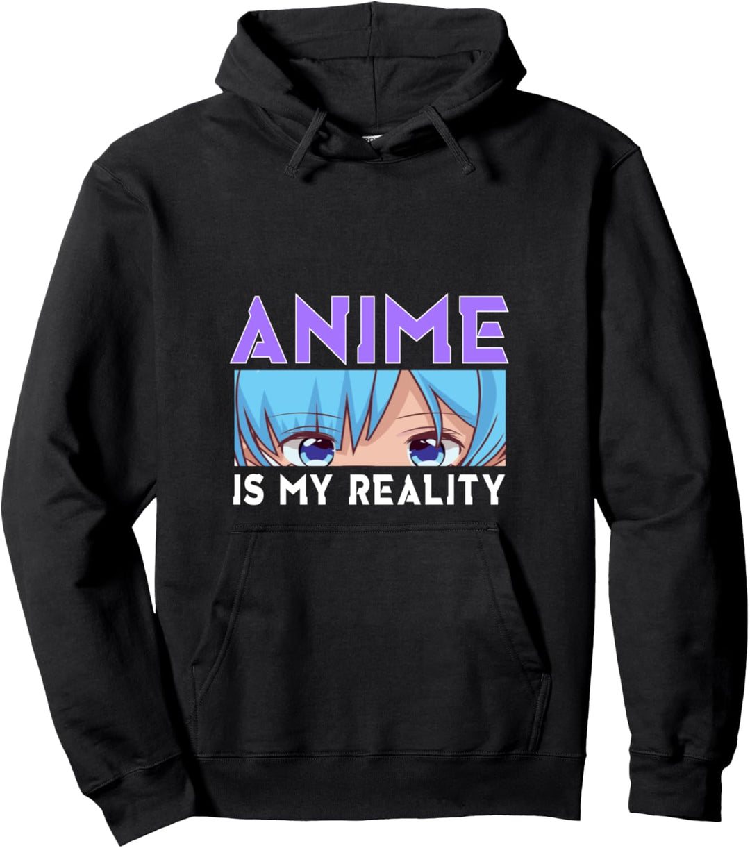 Anime Is My Reality Lustiges japanisches Manga-Zitat für Mädchen und Teenager Pullover Hoodie