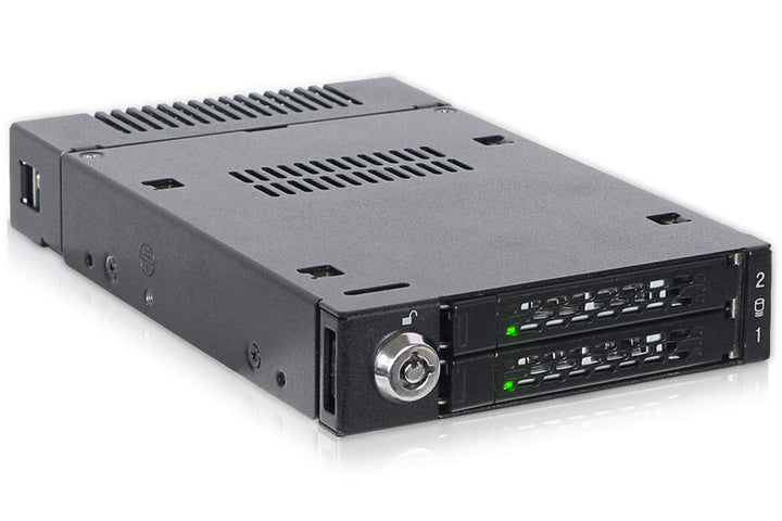 ICY DOCK ToughArmor MB834M2K-B - 2X M.2 NVMe PCIe4.0 bis zu 64Gbps SSD zu 2X MiniSAS HD Hot Plug Wec