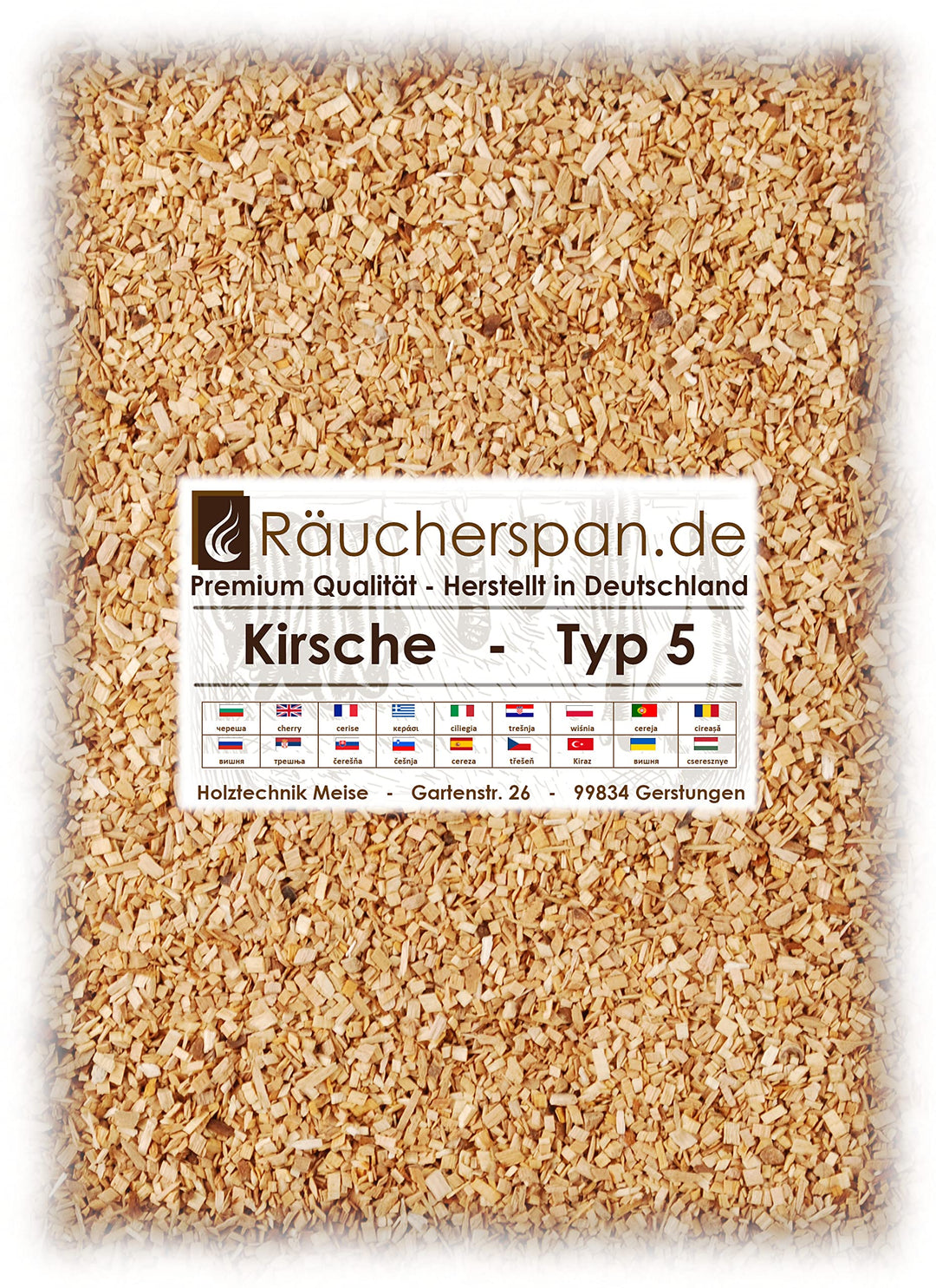 Räucherspan.de Räucherspäne Räuchermehl Kirsche Kirschholz Typ 5, geeignet für BORNIAK-Öfen (2.00, .