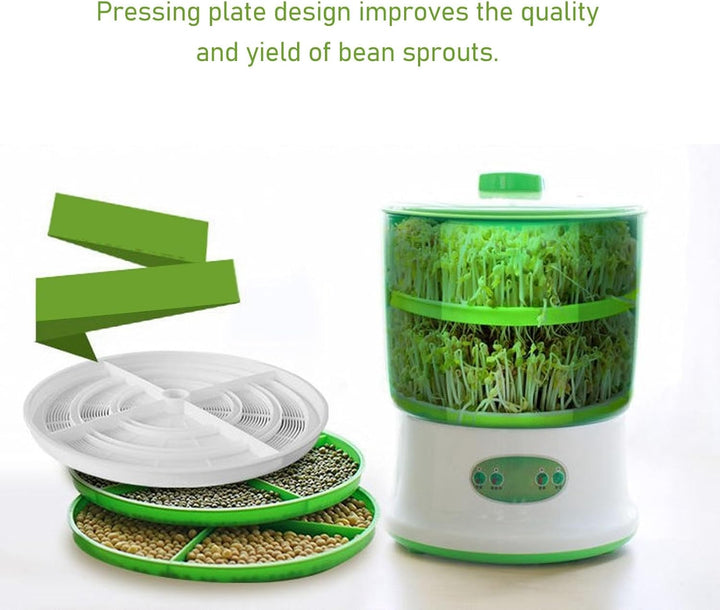 Automatische Sojasprossen-Keimungsmaschine, 3-Schicht Design, mit Pressplatte, Grosse Kapazität, für
