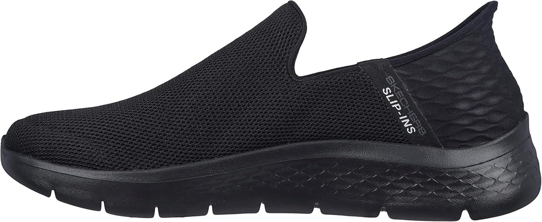 Skechers Herren Go Walk Flex No Hands Hausschuh 44.5 EU Black Textile, 44.5 EU Black Textile