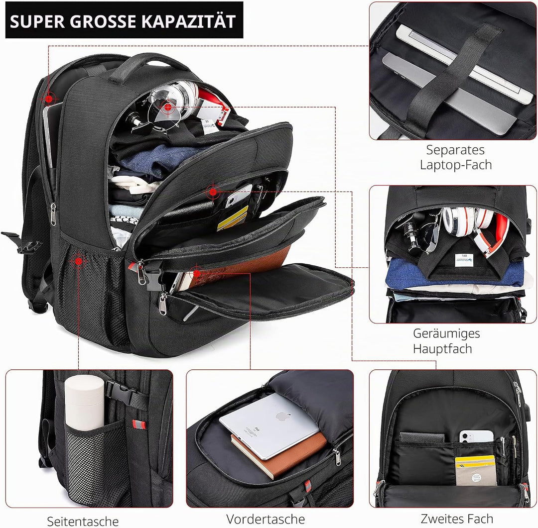 Cafele Rfid Anti-Diebstahl-Rucksack Laptop Schulrucksack Teens Bookbag Mittlerer Computerrucksack mi