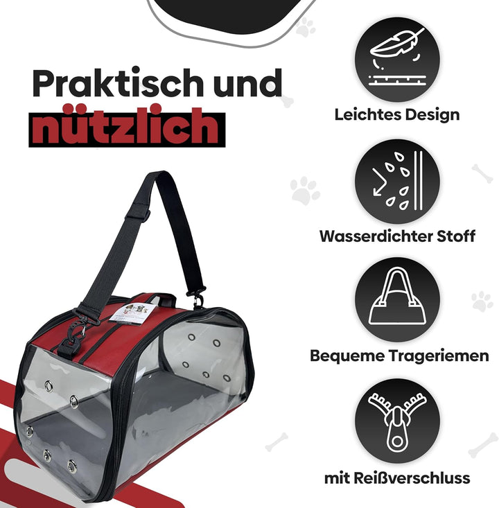 EVE Textile Hunde Tragetasche | Katzen Tragetasche | Hundetasche | Katzentasche | Hunde Umhängetasch