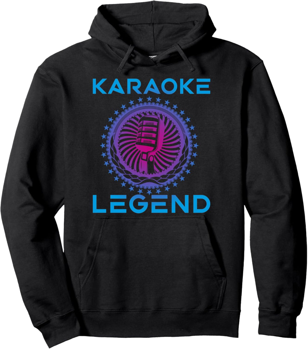 Singen Karaoke Sänger Mikrofon Legende Musik Bar Geschenk Pullover Hoodie
