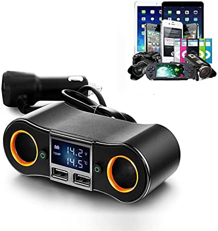 Zigarettenanzünder-Baceyong 2 WAY MULTI SOCKET AUTO ZIGARETTENLADEGERÄT Zigarettenanzünder Splitter