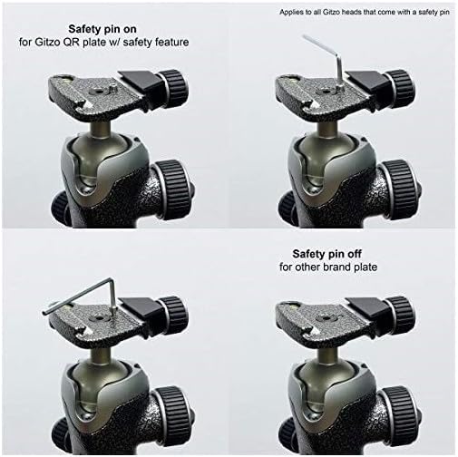 Gitzo gh3382qd Stativaufsatz – Kopf für Stativ (schwarz, metallisch, Aluminium)