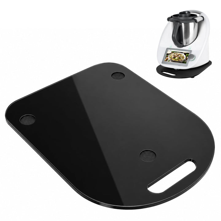 Verbesserte Kugel-Gleitbrett für Thermomix TM6/TM5 Zubehör, leichtgängiges Rollbrett Slider, schwarz