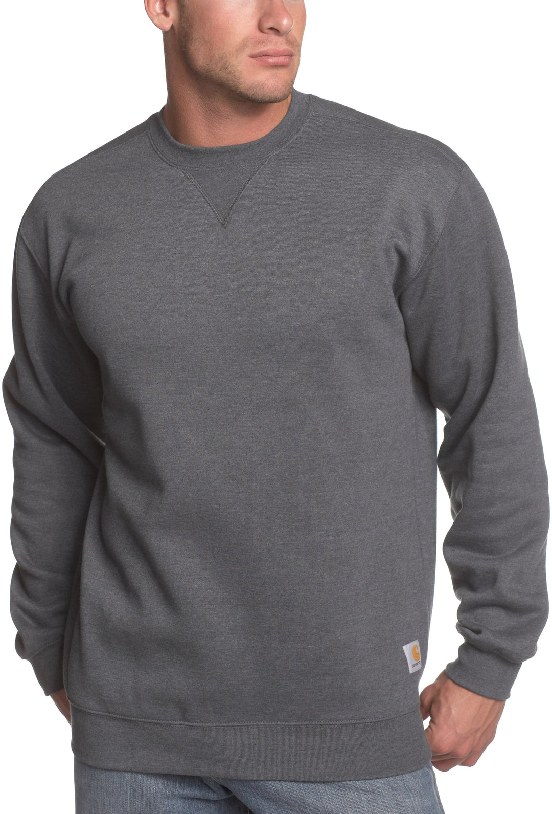 Carhartt Herren Weites, Mittelschweres Rundhalsausschnitt Sweatshirt S Charcoal Heather (Closeout),