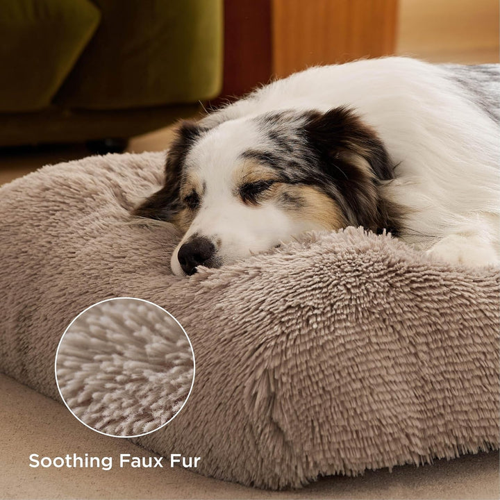 BEDSURE Flauschiges Hundebett Grosse Hunde - 89x58x8 cm Hundebett waschbar für grosse Hunde, rutschf